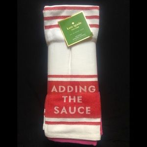 Kate Spade 6 ok kitchen towels All in Good Taste